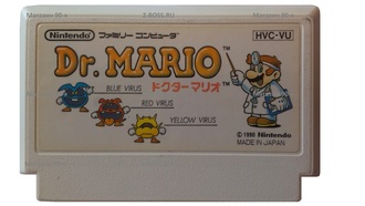 Dr. Mario, Игра для Денди, Famicom Nintendo, made in Japan.