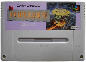 &quot;Populous&quot; in Box. Игра для Супер Нинтендо (SNES)