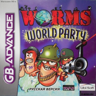 &quot;Worms World Party&quot; Игра для Гейм Бой (GBA)